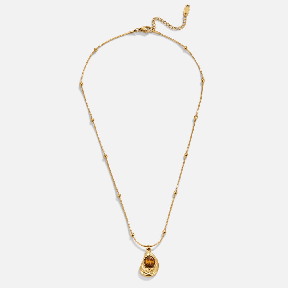 Tiger's Eye Pendant Necklace
