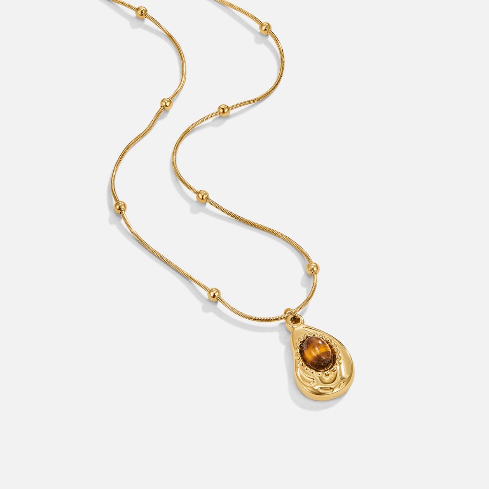 Tiger's Eye Pendant Necklace